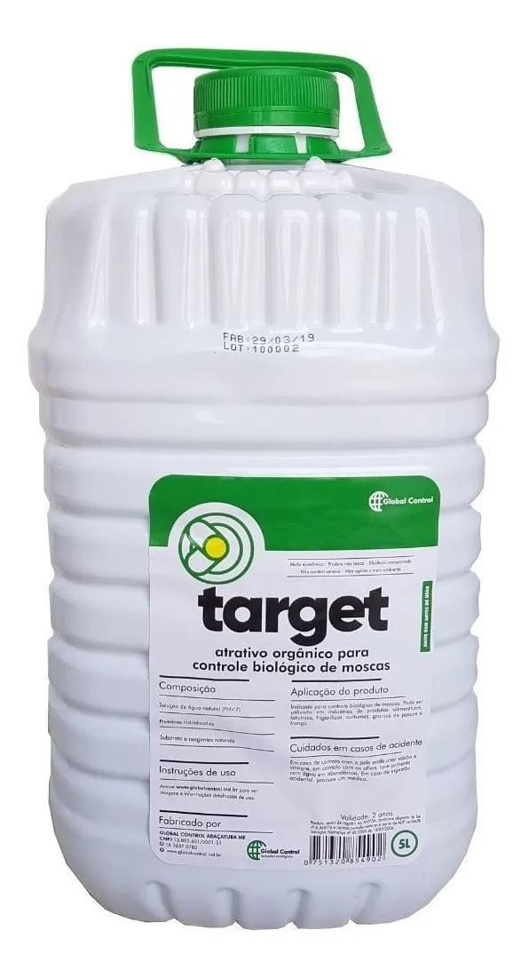 ATRATIVO Target galão 5 litros para moscas - mosquicida 